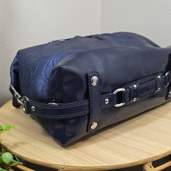 Coach Ashley Embossed Leather Satchel - Picture 8 of 16